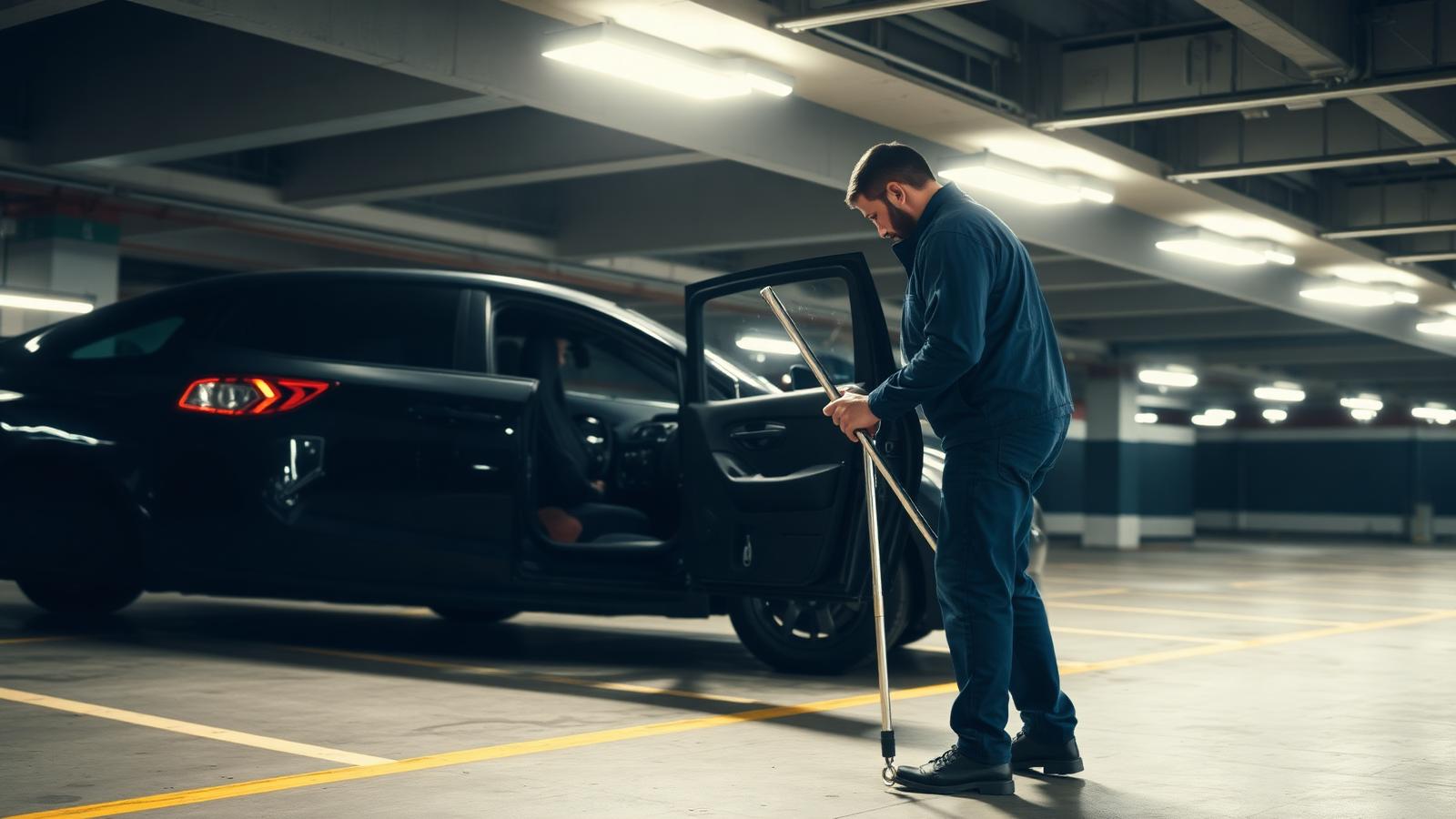 Salazar Roadside Assistance: a technician opening a locked car door without damage in White Settlement, Texas